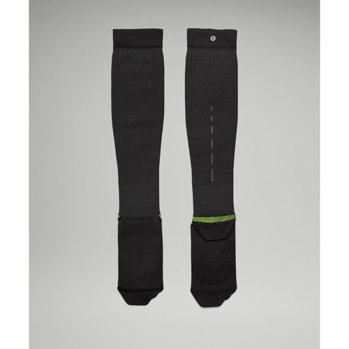 – Chaussettes de compression de course MicroPillow hauteur genoux Coussinet légers – Noir/Jaune – Taille XL - lululemon - Modalova