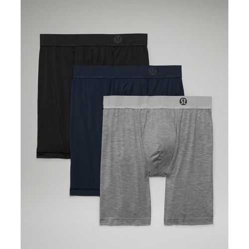 – Boxer long Always In Motion Lot de 3s – 18 cm – Noir/Gris/Bleu – Taille S - lululemon - Modalova