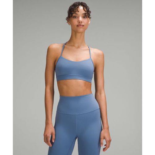 – Soutien-gorge Flow Y Nulu Maintien léger, bonnets A à Cs – Bleu – Taille 14 - lululemon - Modalova