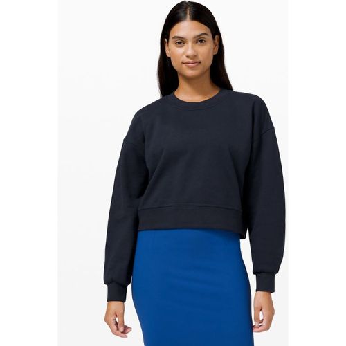 – Sweat court Perfectly Oversized à col rond French Terrys – Bleu – Taille 10 - lululemon - Modalova