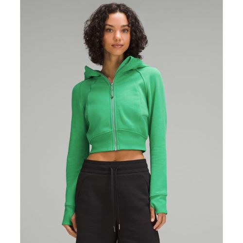 – Sweat à capuche Scuba zippé courts – Vert – Taille 10 - lululemon - Modalova