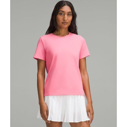 – T-Shirt à ourlet droit en coton biologiques – Rose – Taille S - lululemon - Modalova