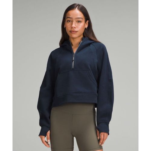 – Sweat à capuche Scuba Oversized demi-zippés – Bleu – Taille XS/S - lululemon - Modalova