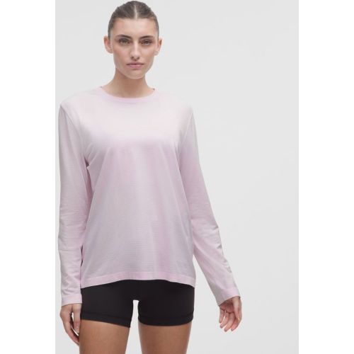 “ T-Shirt manches longues Swiftly Relaxed Nouvelle coupes â€“ Rose â€“ Taille 10 - lululemon - Modalova