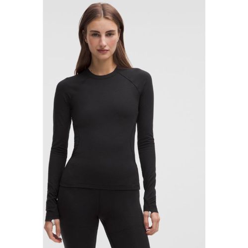 “ Pull col ronds â€“ mÃ©lange de laine mÃ©rinos â€“ Noir â€“ Taille 2XS - lululemon - Modalova