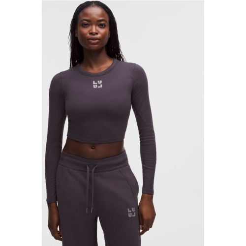 “ Haut manches longues Hold Tight Strasss â€“ Violet/Violet â€“ Taille 2 - lululemon - Modalova