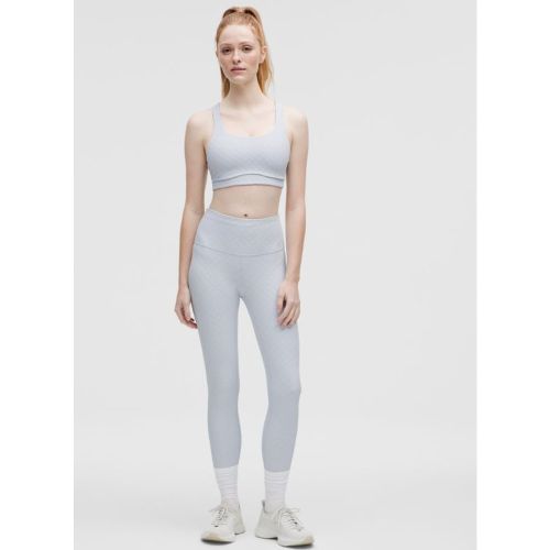 “ Legging d'entraÃ®nement Ã  motif losange 3D en jacquard taille hautes â€“ 64 cm â€“ Blue/Ã‰ - lululemon - Modalova