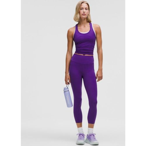 “ Pantacourt Fast and Free taille haute Pochess â€“ 58 cm â€“ Violet/Violet â€“ Taille 12 - lululemon - Modalova