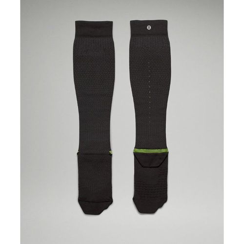 – Chaussettes de compression de course hauteur genoux MicroPillow Rembourrage légers – Noir/Jaune – Taille L - lululemon - Modalova