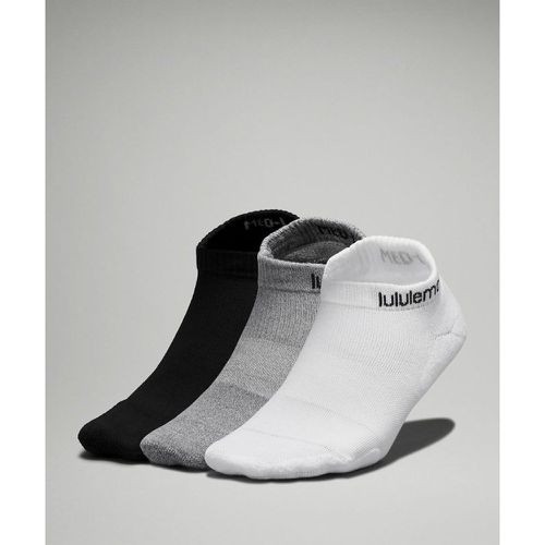 – Chaussettes Daily Stride Comfort Lot de 3s – Blanc/Gris/Noir – Taille L - lululemon - Modalova