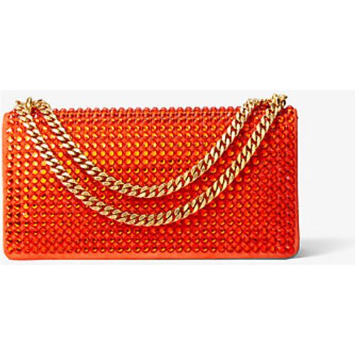 MK Mini sac enveloppe Christie en daim travaillé orné de cristaux - - Michael Kors - MICHAEL KORS COLLECTION - Modalova