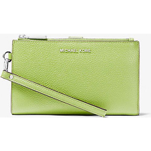 MK Portefeuille Adele en cuir grainé pour smartphone - - Michael Kors - MICHAEL Michael Kors - Modalova