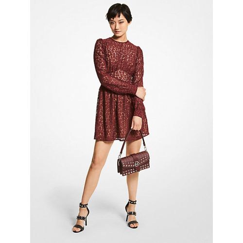MK Mini-robe en dentelle tressée à motif léopard - - Michael Kors - MICHAEL Michael Kors - Modalova