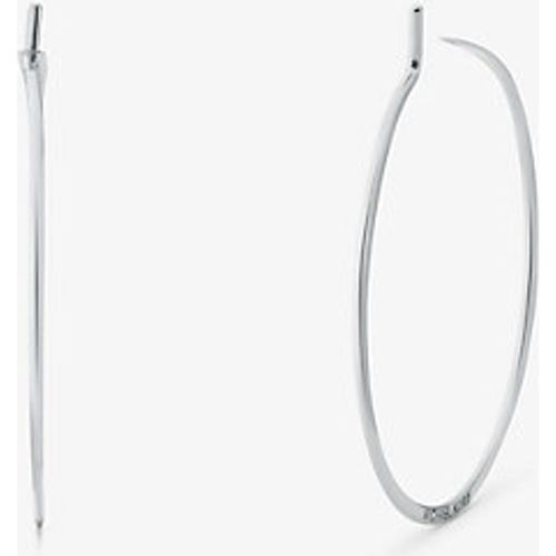 MK Petites boucles doreilles créoles fines en argent sterling plaqué en métal précieux - Michael Kors - Modalova