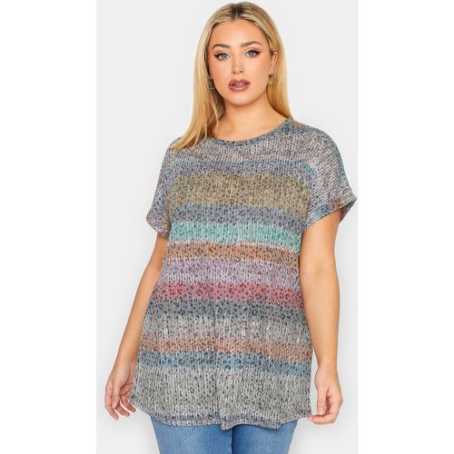 Tshirt Rayures Animal Multicolor , Grande Taille & Courbes - Yours - Modalova