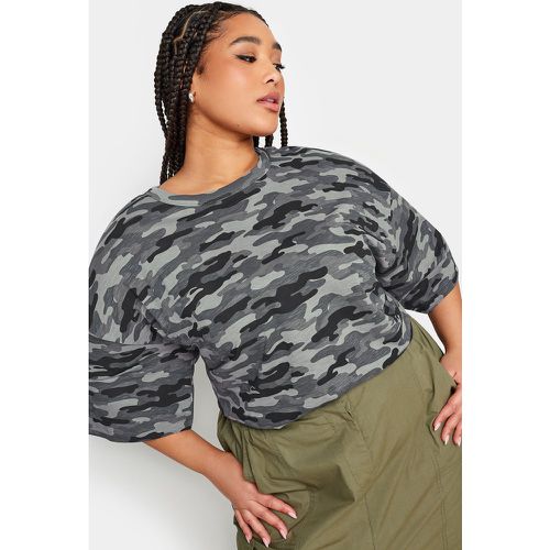 Tshirt Militaire Oversize Manches Longues Amples, Grande Taille & Courbes - Yours - Modalova