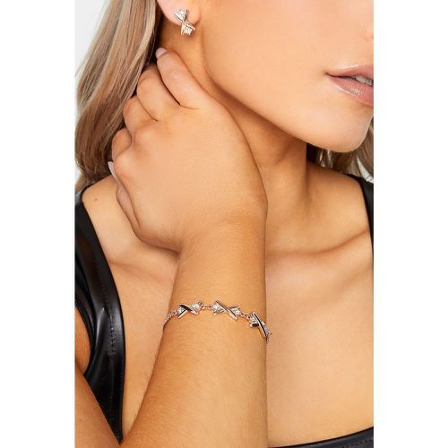 Gold Tone Diamante Cross Bracelet & Earrings Set - Yours - Modalova