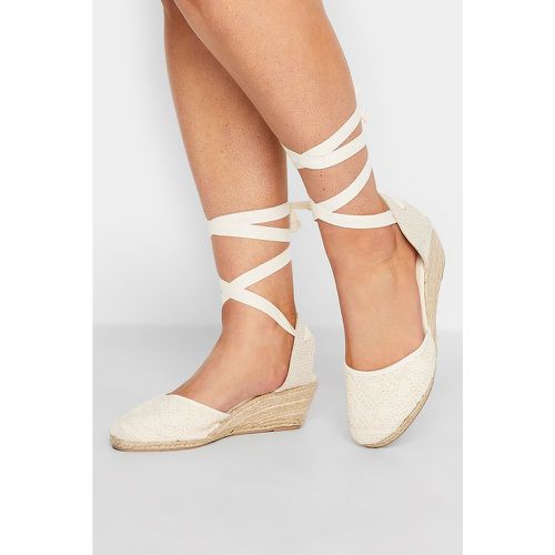 Sandales Blanches Compensées Pieds Larges E & Extra Larges eee - Yours - Modalova