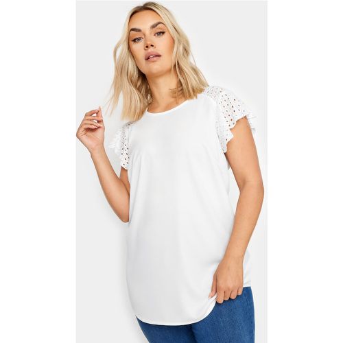 Top Manches Courtes Broderie Anglaise , Grande Taille & Courbes - Yours - Modalova
