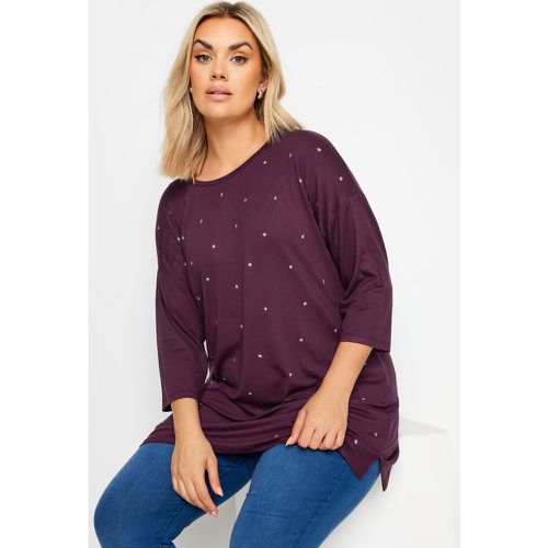Curve Purple Star Embellished Swing Top, Grande Taille & Courbes - Yours - Modalova