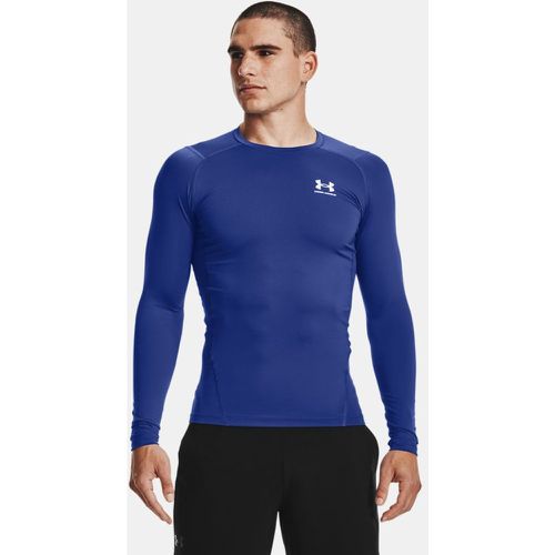 Haut à manches longues HeatGear® Royal / Blanc L - Under Armour - Modalova