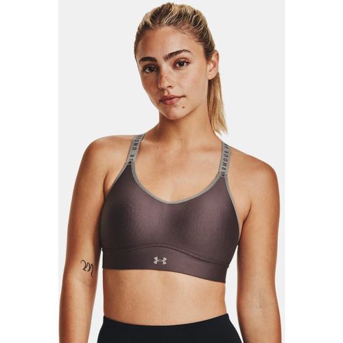 Brassière de sport Infinity Mid Covered Ash Taupe / Pewter S - Under Armour - Modalova