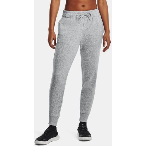 Pantalon de jogging Rival Fleece Mod Light Heather / Blanc S - Under Armour - Modalova