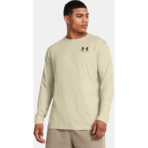 Tee-shirt à manches longues Sportstyle Left Chest Silt / Noir S - Under Armour - Modalova