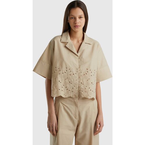 Benetton, Chemise À Broderies Anglaises, taille XS, - United Colors of Benetton - Modalova