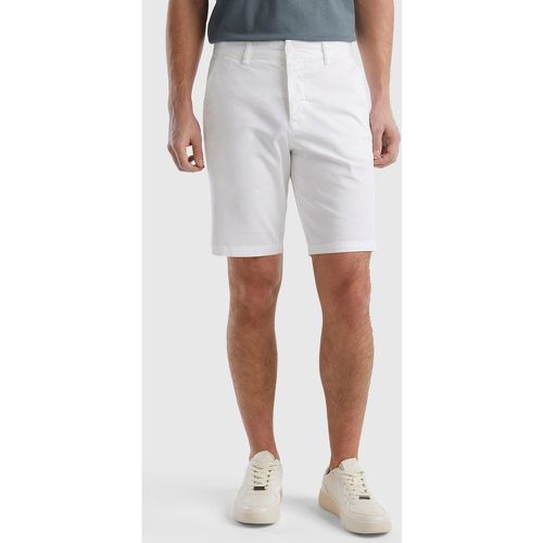 Benetton, Chino En Coton Stretch, taille 52, Blanc - United Colors of Benetton - Modalova