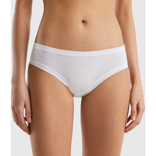 Benetton, Shorty En Coton Bio Super Stretch, taille OS, Blanc - United Colors of Benetton - Modalova