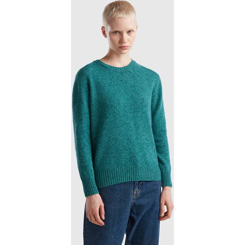 Benetton, Pull En Pure Laine Shetland, taille L, Canard - United Colors of Benetton - Modalova