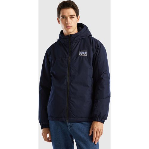 Benetton, Blouson À Capuche "rain Defender", taille S, Bleu Foncé - United Colors of Benetton - Modalova