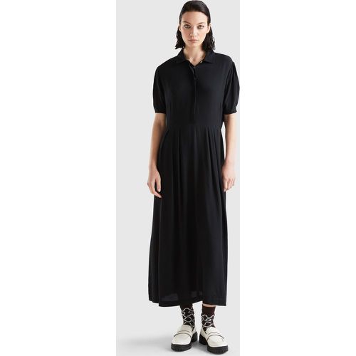 Benetton, Robe Midi À Col, taille L, Noir - United Colors of Benetton - Modalova