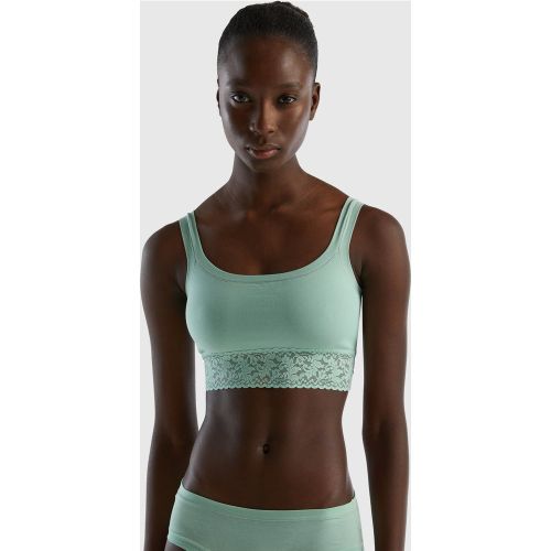 Benetton, Brassière En Coton Bio Super Stretch, taille OS, Vert - United Colors of Benetton - Modalova