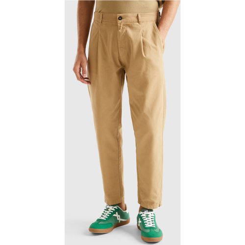 Benetton, Chino Coupe Carrot En Coton Léger, taille 46, - United Colors of Benetton - Modalova