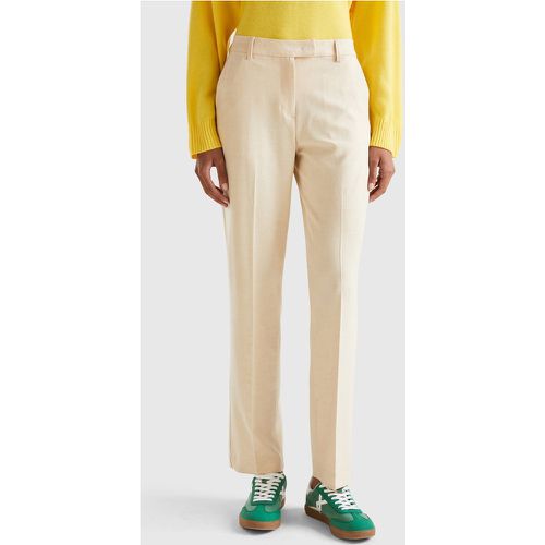 Benetton, Pantalon Fluide Regular Fit, taille 38, - United Colors of Benetton - Modalova