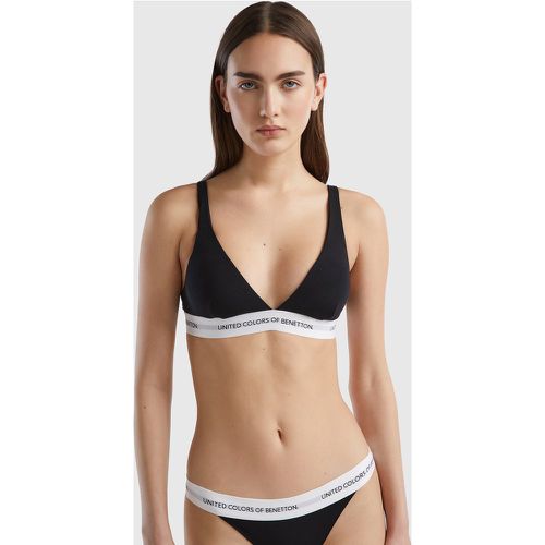 Benetton, Soutien-gorge Triangle En Coton Bio, taille 85, Noir - United Colors of Benetton - Modalova