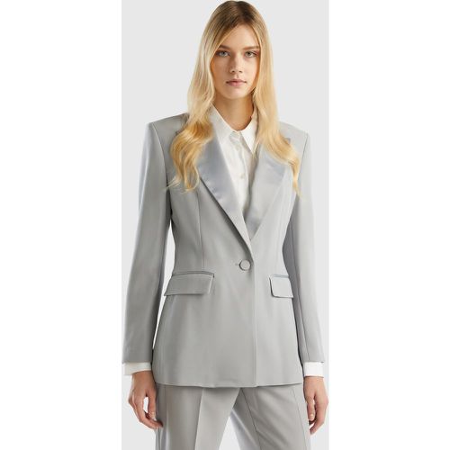 Benetton, Blazer Coupe Slim, taille 38, Gris Clair - United Colors of Benetton - Modalova