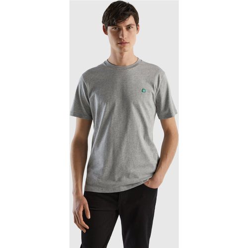 Benetton, T-shirt Basique En 100 % Coton Bio, taille XXL, Gris Clair - United Colors of Benetton - Modalova