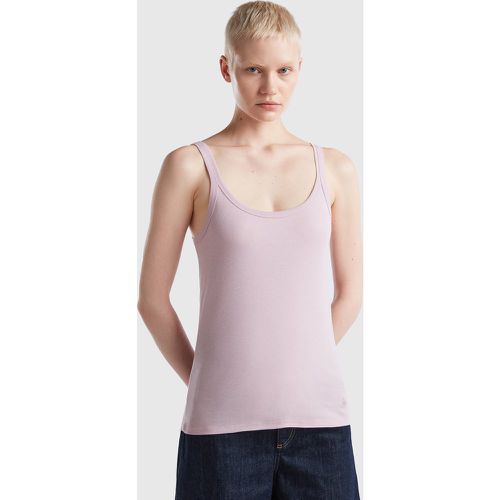 Benetton, Débardeur À Côtes, taille L, Rose Pâle - United Colors of Benetton - Modalova