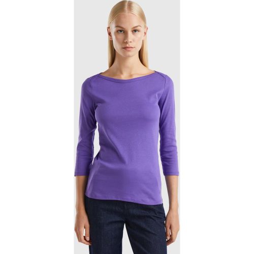 Benetton, T-shirt Encolure Bateau 100 % Coton, taille L, - United Colors of Benetton - Modalova