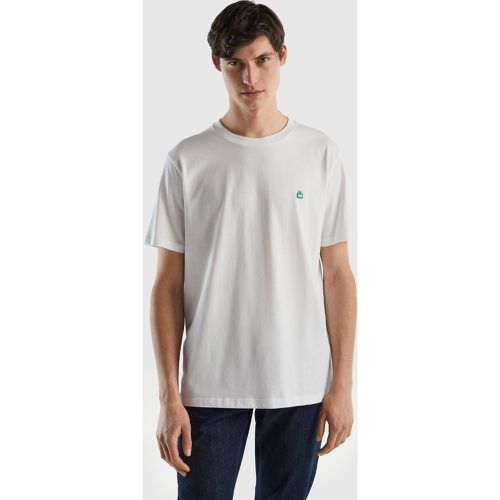 Benetton, T-shirt Basique En 100 % Coton Bio, taille XXL, Blanc - United Colors of Benetton - Modalova