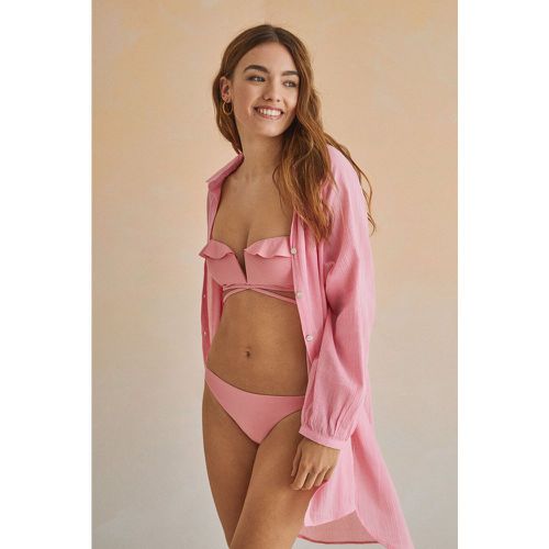 Culotte bikini tanga nœud rose - Women'secret - Modalova