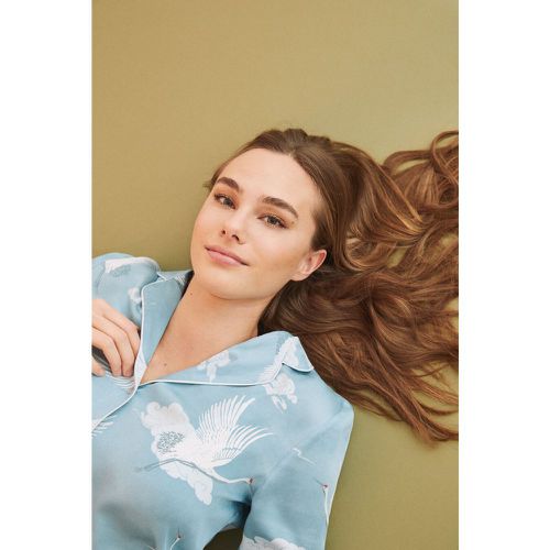 Pyjama chemise long imprimé bleu - Women'secret - Modalova