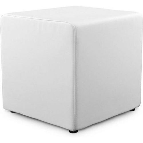 Pouf Carré Blanc RAMIS - 3S. x Home - Modalova