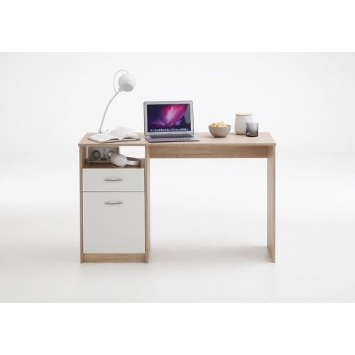 Bureau blanc et chêne NAZA - 3S. x Home - Modalova