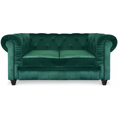 Grand Canapé Chesterfield 2 places Velours ANGOL - 3S. x Home - Modalova