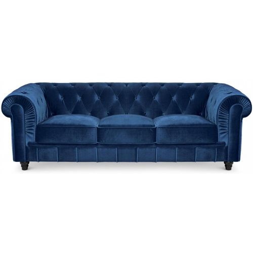 Grand Canapé Chesterfield 3 places Velours - 3S. x Home - Modalova