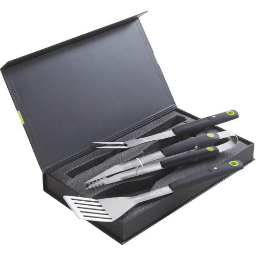 Coffret 3 pièces aimantés : pince, spatule, fourchette - Cook'In Garden - Modalova